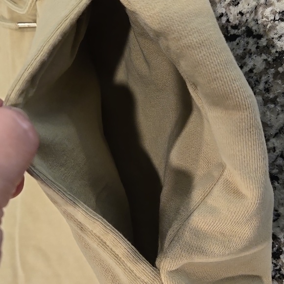 DAILY PAPER MEN'S SCRIPT LOGO SHORT IN TWILL BEIGE. SIZE X-LARGE. - Picture 10 of 11